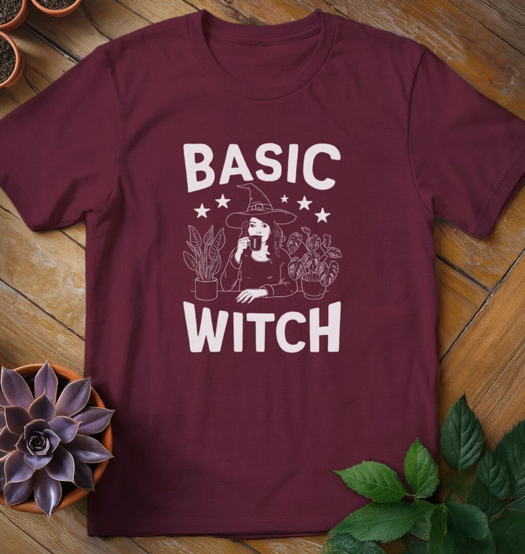Basic Witch T-Shirt - Gardeners, Plant Lovers Gifts
