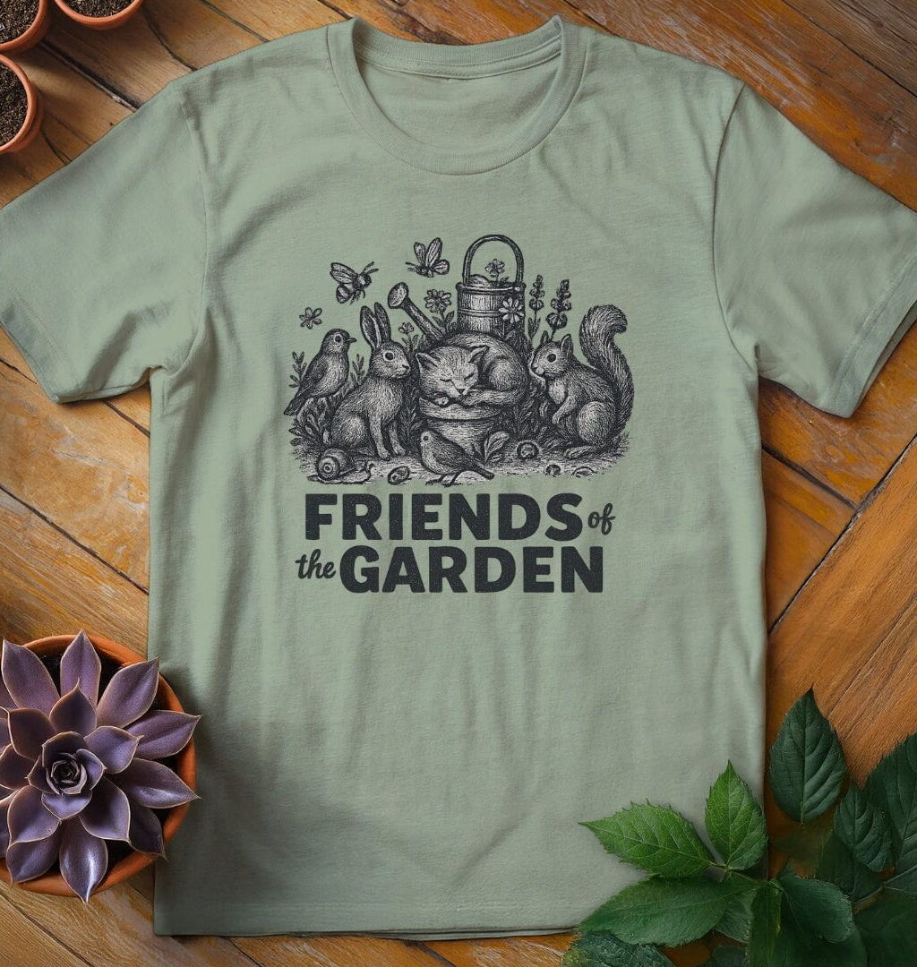 Friends of the Garden T-Shirt - Gardeners, Plant Lovers Gifts