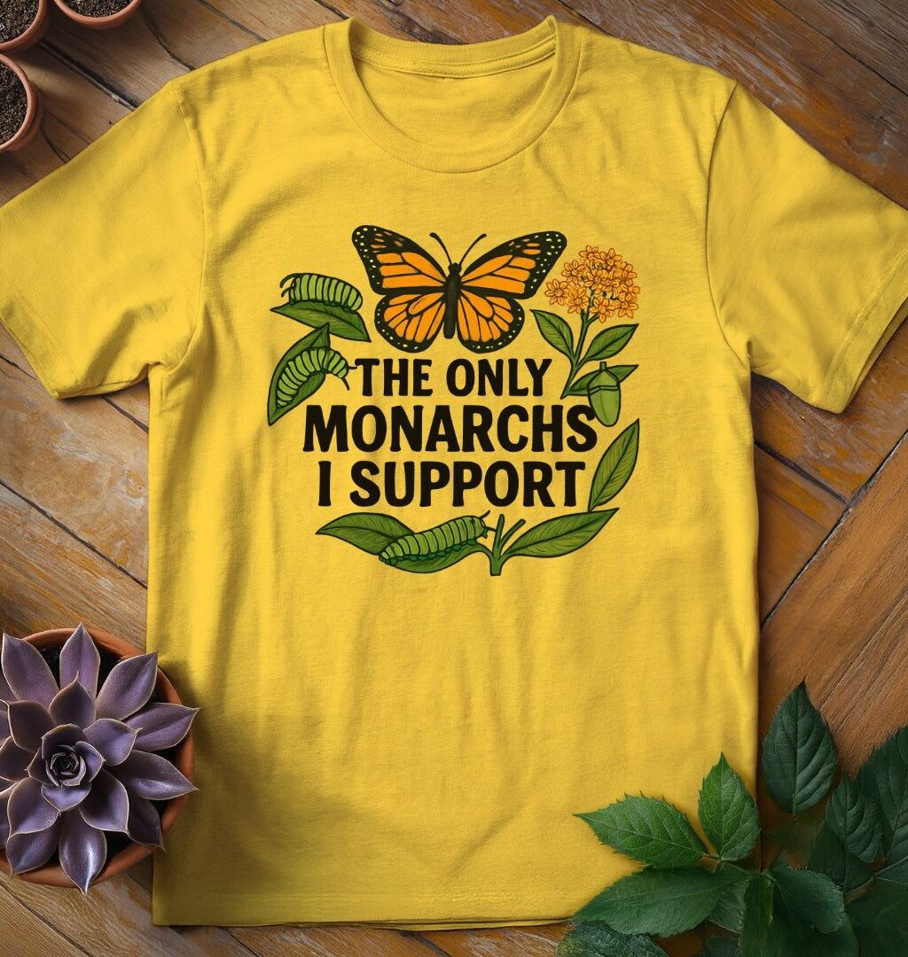Monarchs T-Shirt - Gardeners, Plant Lovers Gifts