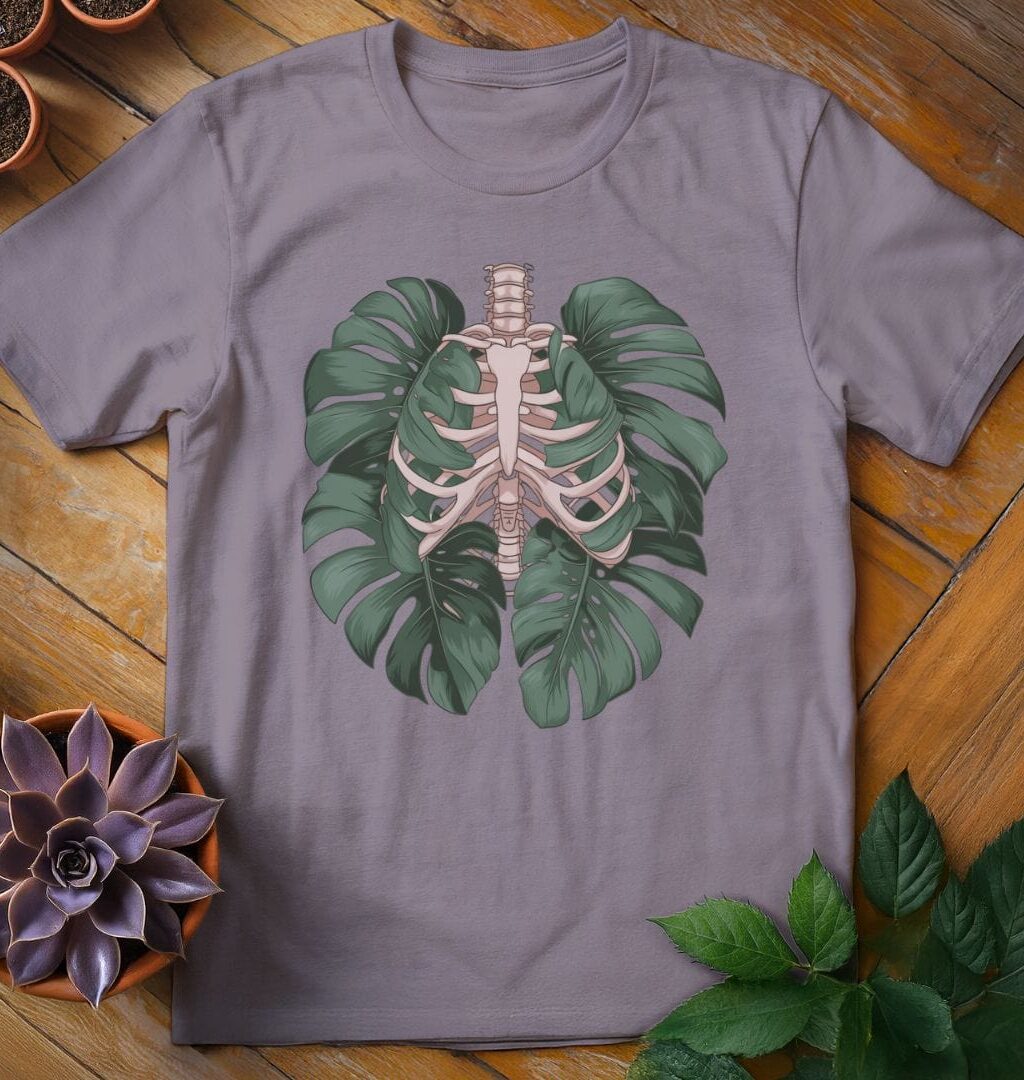 Monstera Lungs T-Shirt - Gardeners, Plant Lovers Gifts