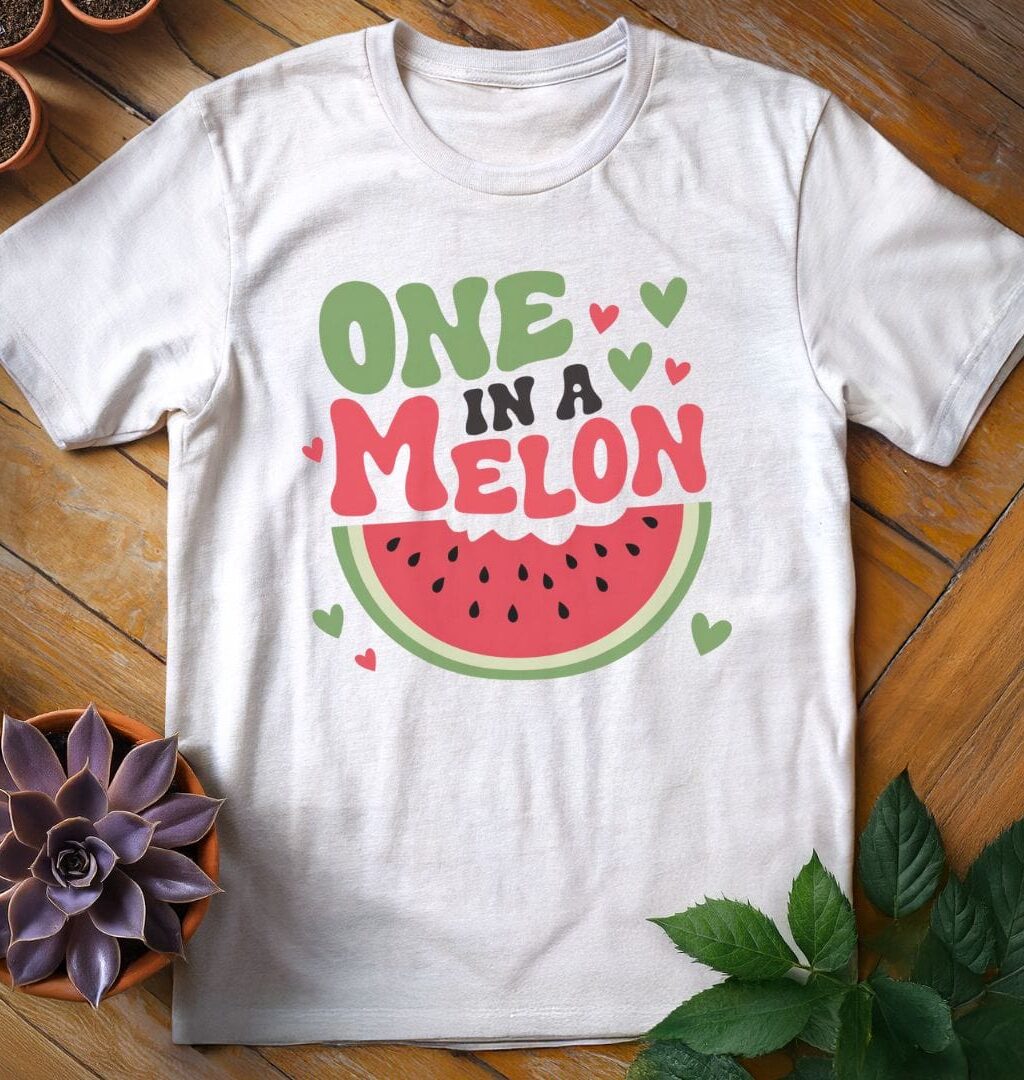 One in a Melon T-Shirt - Gardeners, Plant Lovers Gifts