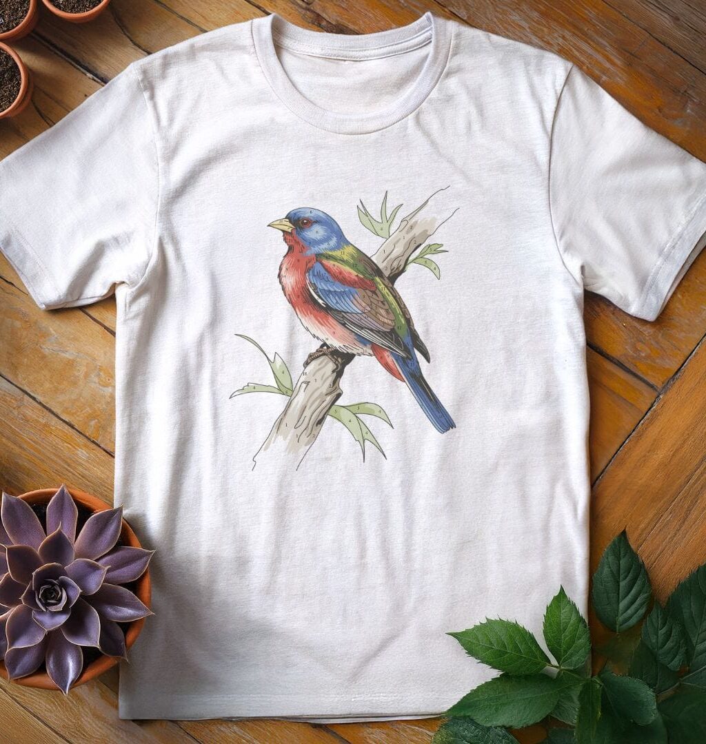 Painted-By-Numbers Bunting T-Shirt - Gardeners, Plant Lovers Gifts