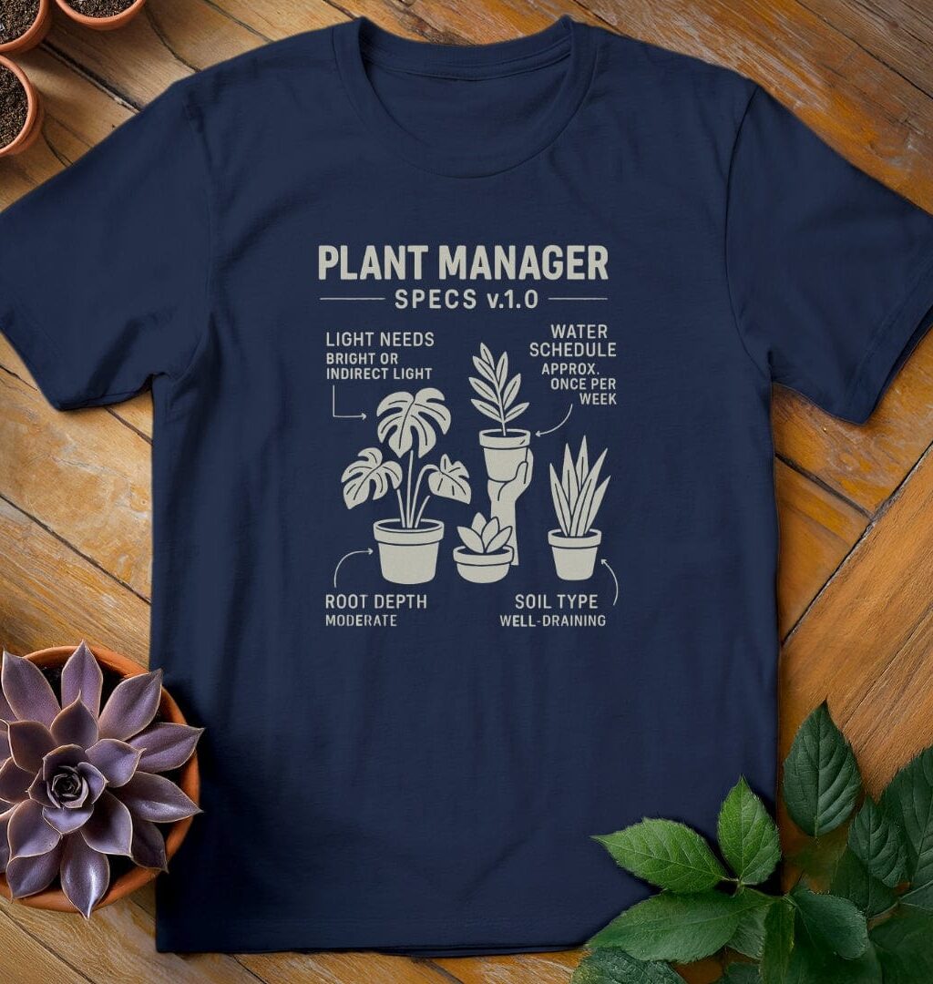 Plant Manager T-Shirt - Gardeners, Plant Lovers Gifts