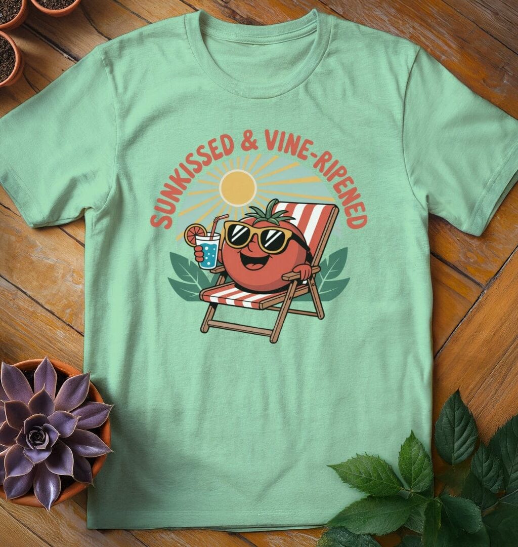 Sunkissed & Vine-Ripened T-Shirt - Gardeners, Plant Lovers Gifts