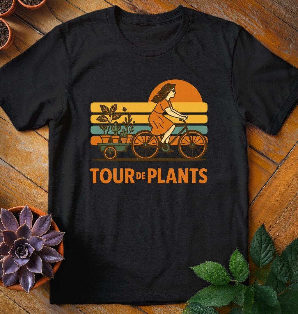 Tour de Plants T-Shirt - Gardeners, Plant Lovers Gifts