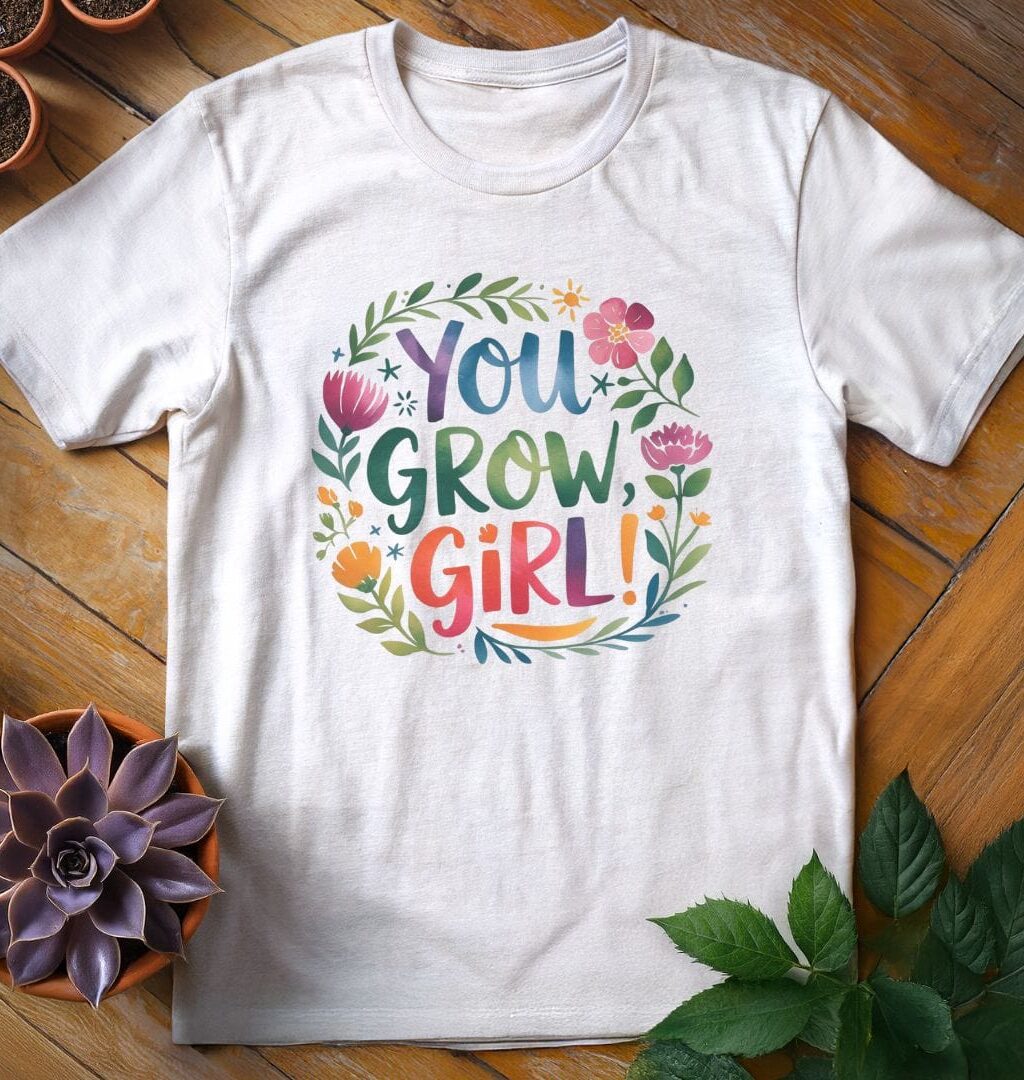 You Grow Girl T-Shirt - Gardeners, Plant Lovers Gifts