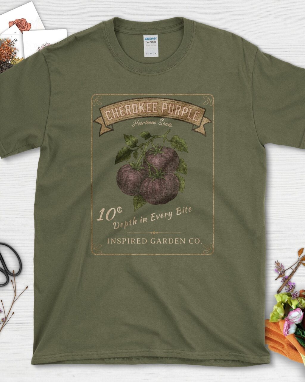 Cherokee Purple Heirloom Seeds T-Shirt - Gardeners, Plant Lovers Gifts