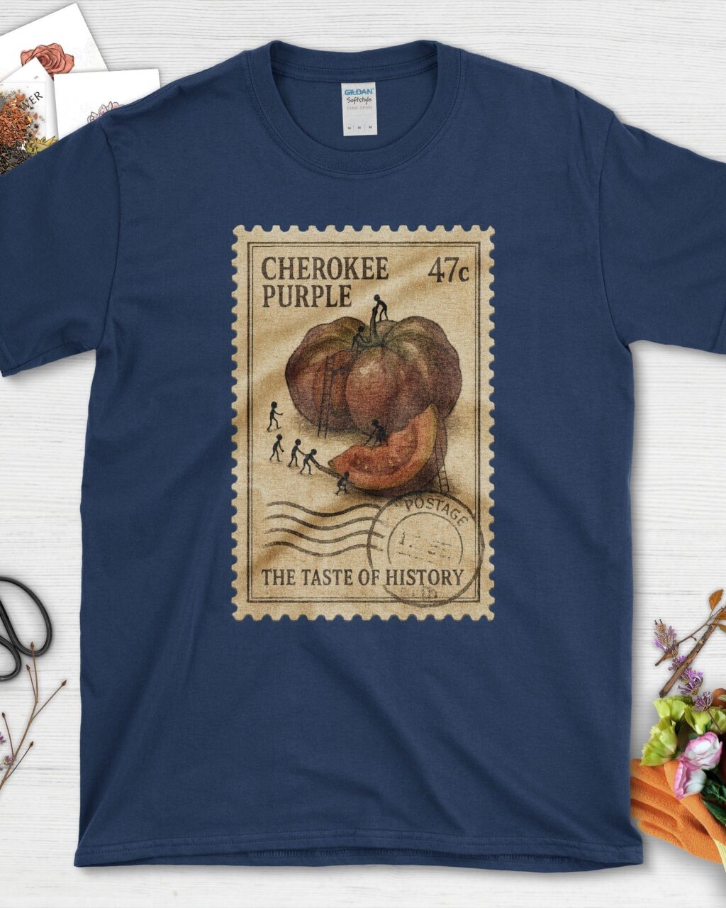 Cherokee Purple Taste History T-Shirt - Gardeners, Plant Lovers Gifts