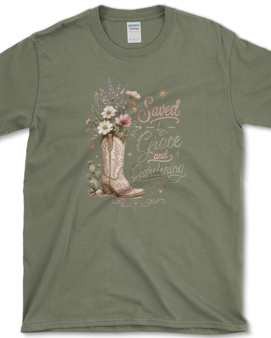 Alternative view of Grace And Gardening T-Shirt - Gardeners, Plant Lovers Gifts