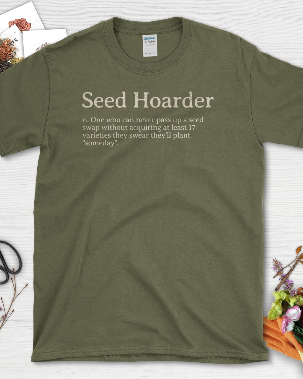 Funny Seed Hoarder T-Shirt - Gardeners, Plant Lovers Gifts