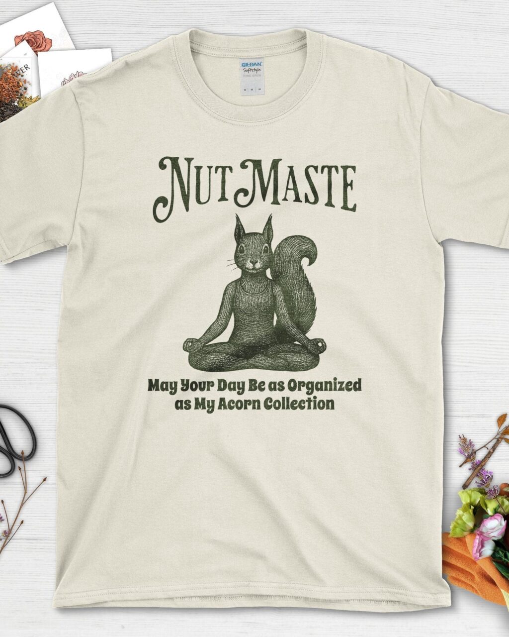Nut Maste Acorn Collection T-Shirt - Gardeners, Plant Lovers Gifts